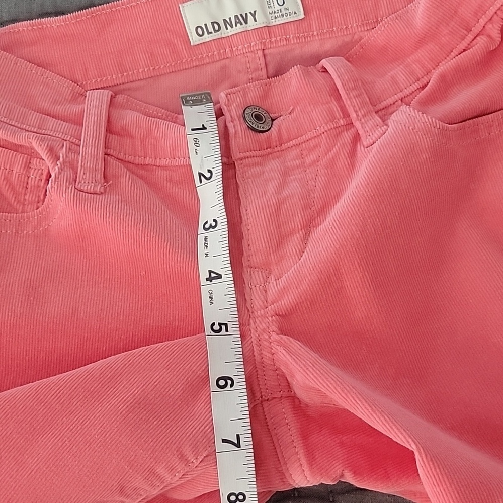 Old Navy Skinny Rock Star Cords in Beach Party Pink - Picture 7 of 10